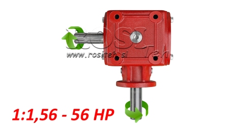 KOTNI REDUKTOR 1:1,56 (56HP-43kW)