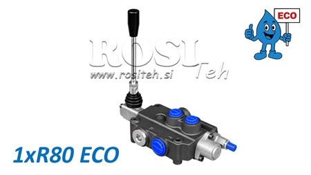 HYDRAULISCH HANDVENTIEL – 1-SECTIE STUURVENTIEL 1xR80 ECO