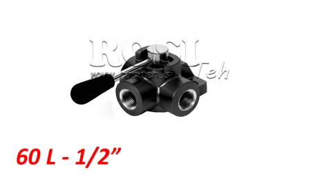 KÉZI 3 ÍRÁNYU SZELEP DF 1/2 - 60lit