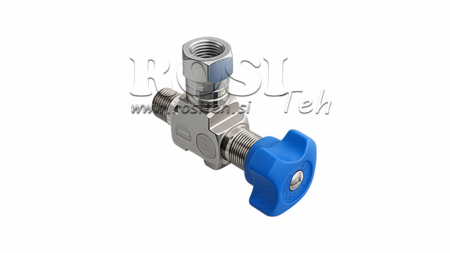 HYDRAULISCHE KLEP VOOR MANOMETER 90°