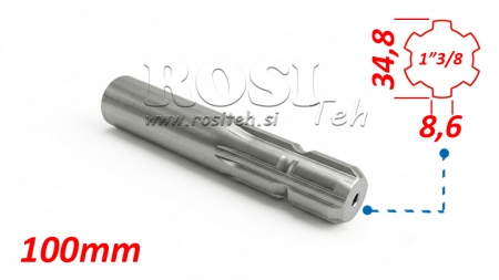 ZAPFWELLEN ANSATZ 13/8 L=100