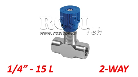 ΡΥΘΜΙΣΤΗΣ ΡΟΗΣ VRFB - ΒΑΛΒΙΔΑ ΑΜΟΡΤΙΣΕΡ 1/4 ΔΙΠΛΗΣ ΚΑΤΕΥΘΥΝΣΗΣ - 15LIT