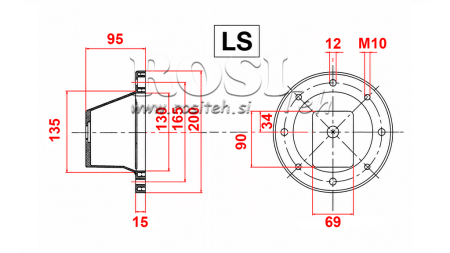 HIDRAVLIČNA PRIROBNICA - ZVON LS201 (EM0,55-1,5kW/GR1)