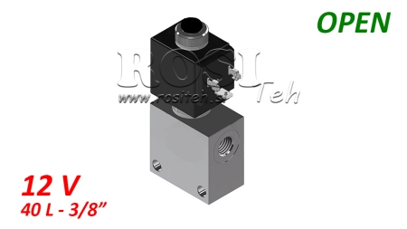 2 potni ventil 3/8 (NO) 12V - 40lit