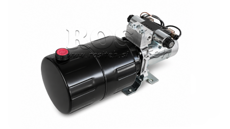 MINI HYDRAULISCH KRACHTPAKKET 12V DC - 1.6kW = 2.1cc - 8 lit - bidirectionele eenheid (metaal)