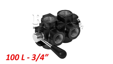 KÉZI 6 ÍRÁNYU SZELEP DF 3/4 - 100lit