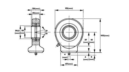 laslager rond met smering fi 35/47