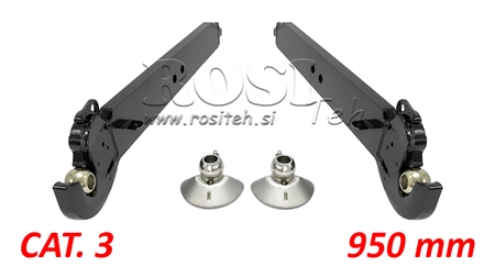 ONDERSTE HEFARMEN VOOR DRIEPUNTSHEFINRICHTING CAT.3 - 120x35 mm - 950 mm (140 HP)