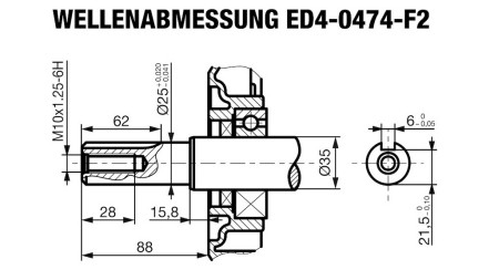 Dieselmotor 474cc-8.0kW-3.600 U/min-E-KW25x88-elektrischer Start