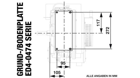 Dieselmotor 474cc-8.0kW-3.600 U/min-E-KW25x88-elektrischer Start