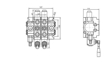 HYDRAULISCHE KLEP 2xPC70