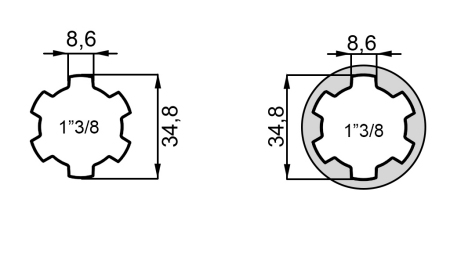 ZAPFWELLEN ANSATZ von 1