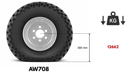400/60-15,5 PNEVMATIKA AW708 16PL S PLATIȘCEM 13,00X15,5