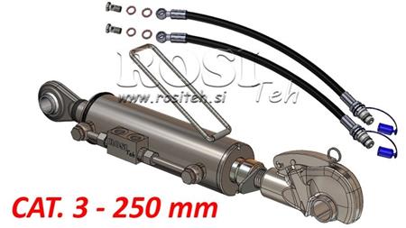 HYDRAULISCHE TOPSTANG MET GESCHROEFDE VANGHAAK - AUTOMATISCH - CAT. 3 - 80/40-250 (+95 HP) (32,2 mm)