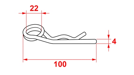 ASSORTIMENT R-CLIP DUBBELE Φ 4 MM (5STUKS)