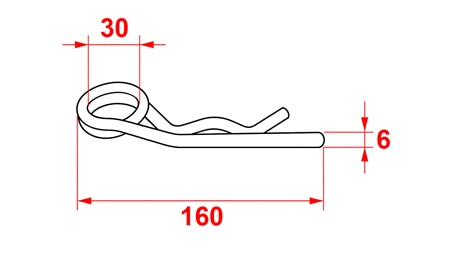 ASSORTIMENT R-CLIP DUBBELE Φ 6 MM (5STUKS)