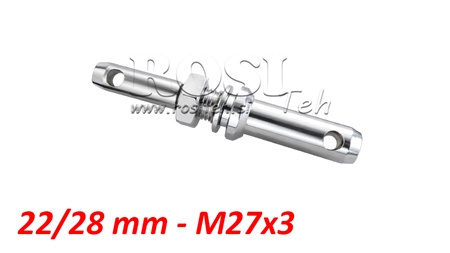 MONTEERPIN FI22/28MM MET SCHROEF M27X3