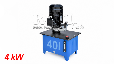 MINI HYDRAULISCH KRACHTPAKKET 380V AC (4 kW) - 8 cc - 12 lit/min - tank 40 lit