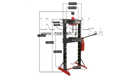 DÍLENSKÝ HYDRAULICKÝ LIS NA LOŽISKA 20T - DVOJRYCHLOSTNÍ