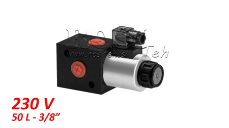 VANĂ ELECTRO-HIDRAULICĂ ÎN TREI CĂI 3/8 220V - 50LIT