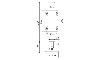 PICIOR HIDRAULIC BIDIRECȚIONAL 365mm - 5.000kg