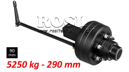 SEMIEJE CON FRENOS - 5250 kg (6 TORNILLOS) - 290 mm