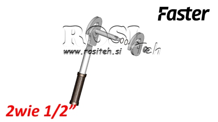 HENDEL VOOR MULTI-FASTER 2WEG 1/2 VASTE DEEL