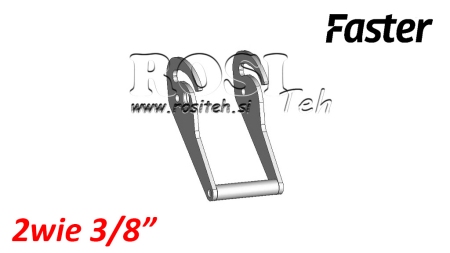 HENDEL VOOR MULTI-FASTER 2WEG 3/8 VASTE DEEL