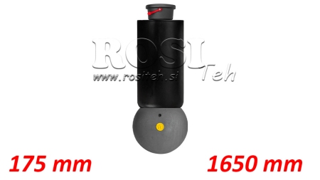 TELESCOOPCILINDER - MEILLER KIPPER - 5 TRAPPEN 175 mm 15 ton - SLAG 1650 mm