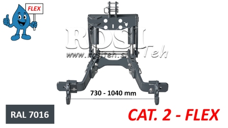 UNIVERSELE AANBOUWSET FRONTHEF FLEX CAT. 2 VOOR TRACTOR 1500KG