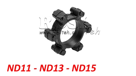 STERKOPPELING VOOR RUBBER INZETSTUK ND11-ND13-ND15 (55mm)