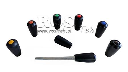 MERKENHANDVAT VOOR KLEP BEDIENINGSHEFELD fi8mm - ORANJE