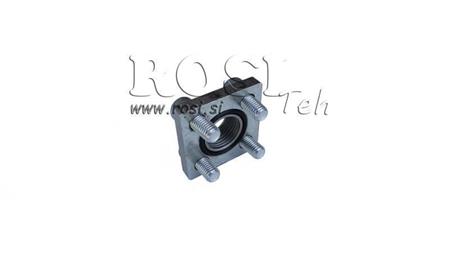 PIJPAANSCHAKELING 3/8 - VLAKKE FLENS fi 30