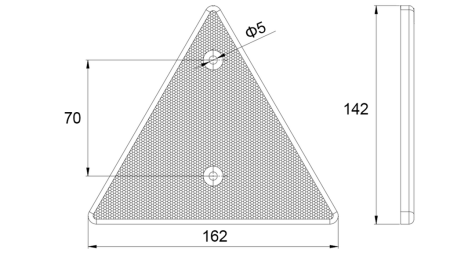 TRIKOTNI ODSEVNIK  (4kom)