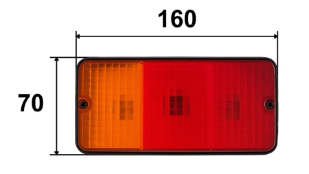 LUČ ZADNJA LEVA PRAVOKOTNA 3 POZ