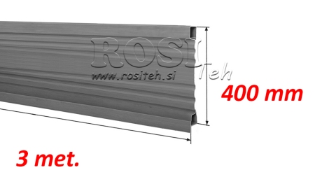 ZIJPANEEL VOOR KIPPERS TRAILER 3 MET. - HOOGTE 400 MM