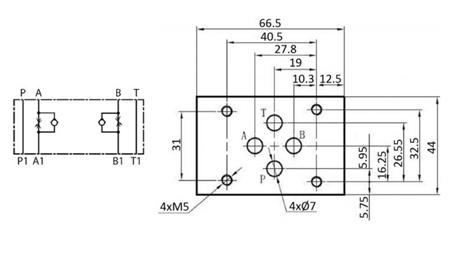 STROOMREGULATOR CETOP 3 UITGANG