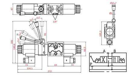 HYDRAULISCHE MANUELE EN ELECTROMAGNETISCHE KRAAN YEAT-VERZAMELING 12V N6