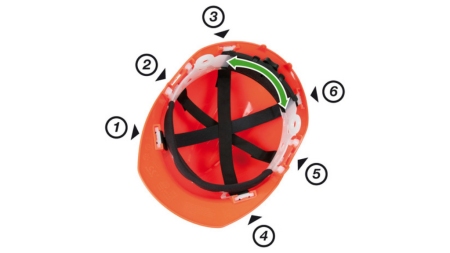 BESCHERMENDE HELM YUKON MET VISIER EN OORBECHERMING