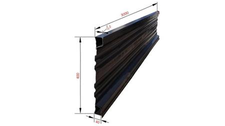 ZIJPANNEEL VOOR KIEK AANHANGER 3 MET. - HOOGTE 400 mm