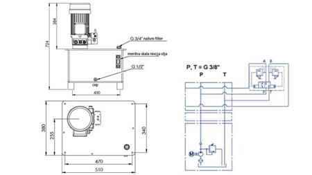 HYDRAULIKAGGREGAT -RHA- 40lit FÜR HEUFEGER