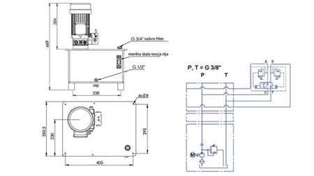 HYDRAULIKAGGREGAT -RHA- 25l FÜR HEUFEGER