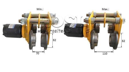 ELEKTRISCHER ANTRIEB FÜR INDUSTRIELLEN HUBWAGEN DWI 0.5 T