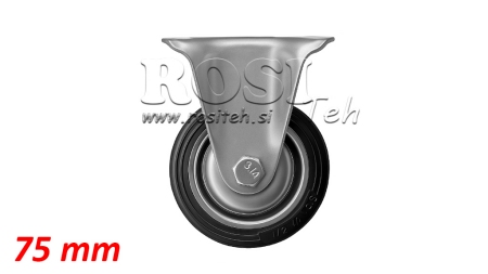 WIEL 75mm MET VASTE BASIS