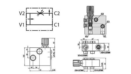 HYDRAULISCHE PRIORITEITSKLEP VOOR HYDROMOTOR MP-MR-MH