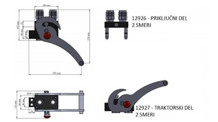 MULTI-FASTER KOPPELING 2weg BSP1/2 NIEUWE TYPE TREKKER ONDERDEEL