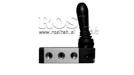 PNEUMATISCHE HANDKRAAN 5/2 3/8 PRT-1052-ARV TERUG MET VEER