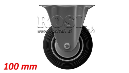 WIEL 100mm MET VASTE BASIS