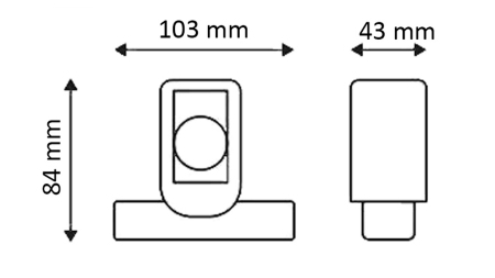LED ZIJMARKERINGSLICHT VOOR AANHANGWAGENS (VIERKANT) – WIT – ORANJE – ROOD