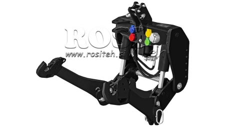 UNIVERSELE AANBOUWSET FRONTHEF CAT. 2 VOOR TRACTOR 1500KG ZWART (RAL 9005)